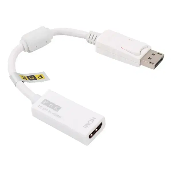 DisplayPort to HDMI 4K 영상/음성 변환 컨버터 화이트